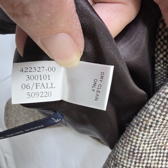 Banana Republic Blazer Womens M Brown Wool Tweed Jacket Lined Sport Coat Preppy - Picture 9 of 11